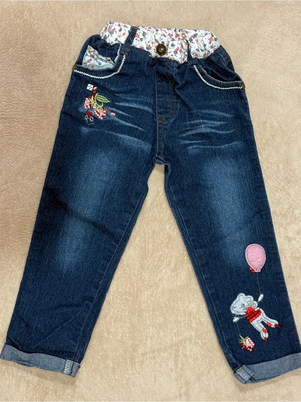 Vintage style toddler jeans